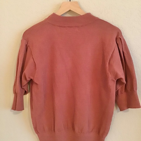 Mock Neck brown sweater - Picture 2 of 4